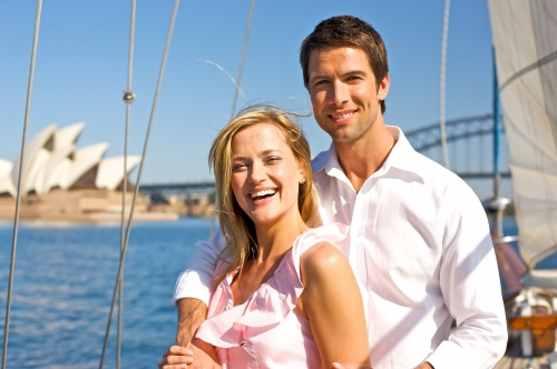 Sydney-harbour-Couple Sydney harbour Couple