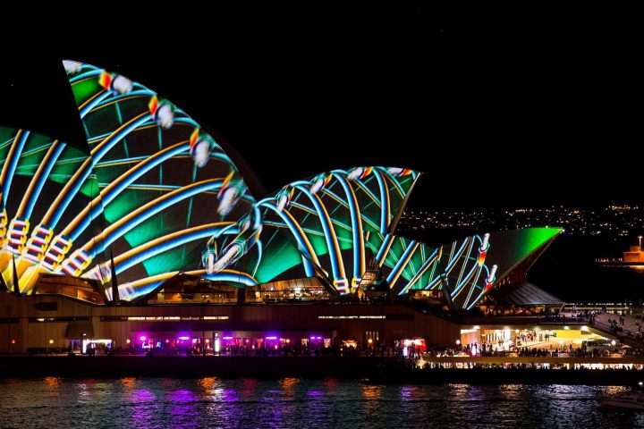fireworks in the water