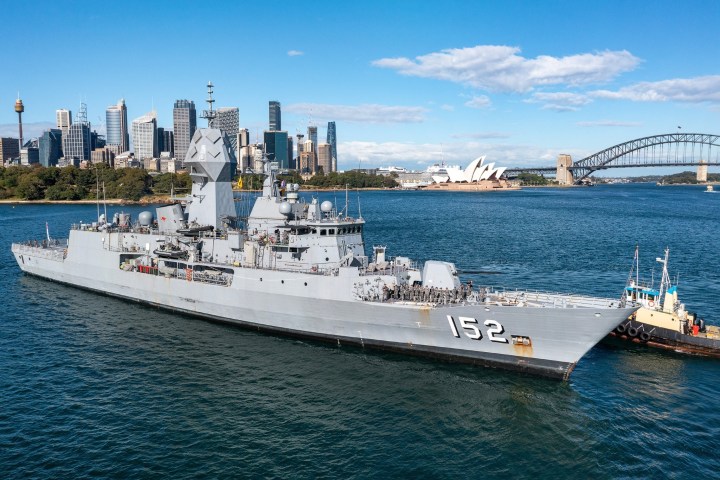 a large ship in a body of water